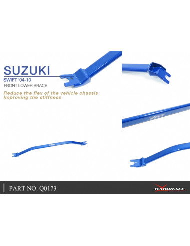 Barra Rinforzo inferiore anteriore Hardrace Suzuki Swift MK1
