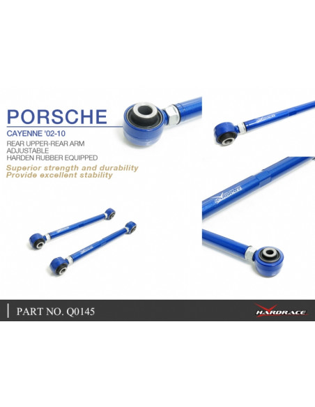 Braccio superiore posteriore regolabile Hardrace Porsche Cayenne MK1/MK2 Audi Q7 4L Volkswagen Touareg MK1/MK2