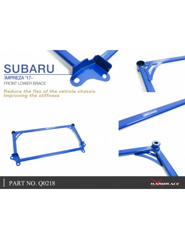 Barra Rinforzo inferiore anteriore Hardrace Subaru Impreza GT/GK
