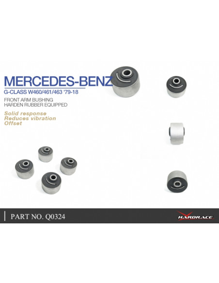 Boccola braccio anteriore Hardrace Mercedes Classe G W460/W463 + AMG G55/G63/G65