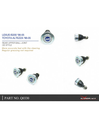 Giunto sferico superiore posteriore Hardrace Lexus IS MK1 XE10 Toyota Altezza CE10 XE10