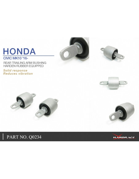 Boccola del braccio longitudinale posteriore Hardrace Honda Civic MK10 + Type R