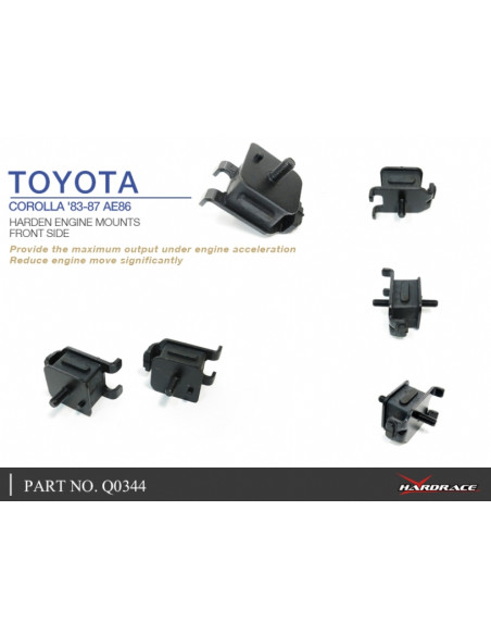 Supporto motore rinforzato Hardrace Toyota Corolla E80 GT AE86