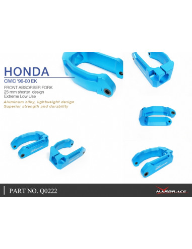 Forcella Ammortizzatore Anteriore Hardrace Honda Civic MK6 + Type R