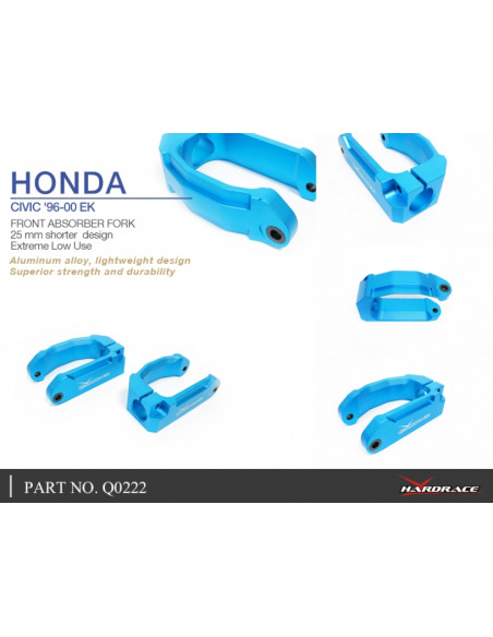 Forcella Ammortizzatore Anteriore Hardrace Honda Civic MK6 + Type R