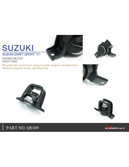 Supporto motore lato destro Hardrace Suzuki Swift MK3 ZC33