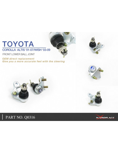 Front Lower Ball Joint Toyota Corolla/altis/auris, Wish