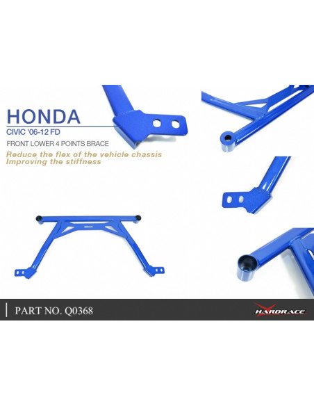 Front Lower 4 Points Brace Honda Civic