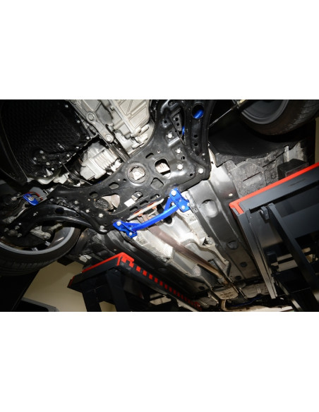 Barra Rinforzo Centrale Inferiore Hardrace Volkswagen Golf MK7 + GTE/GTD/GTI/R MK8 +GTI/R Skoda Kodiaq NS7