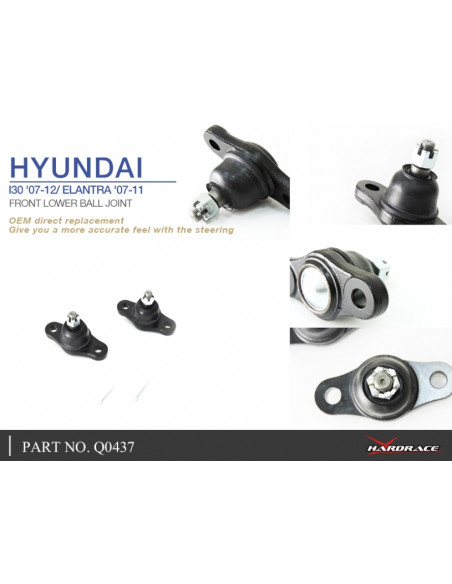 Giunto Sferico Inferiore Anteriore Hardrace Hyundai i30 FD