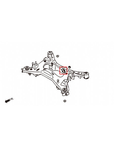 Boccola Supporto Differenziale Posteriore Hardrace Nissan 370Z Z34 Infiniti G37 MK4 V36