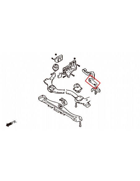 Supporto Arresto Motore Superiore Hardrace Porsche Cayenne MK1 9PA