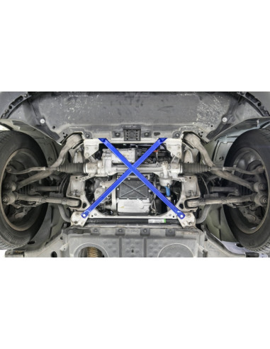 Barra Rinforzo a 4 Punti Inferiore Anteriore Hardrace Mercedes Classe C W205 GLC X253 + AMG GLC43/GLC63
