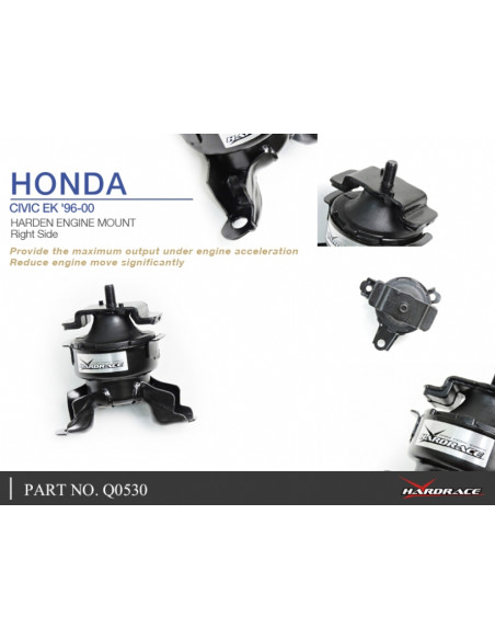 Supporto motore rinforzato Hardrace Honda Civic MK6 + Type R