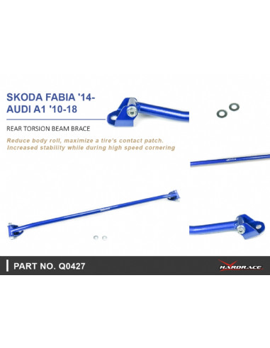 Barra Duomi Posteriore Hardrace Audi A1/S1 8X Fabia MK3 NJ3 NJ5
