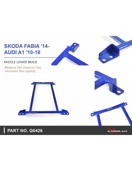 Middle Lower Brace Audi A1, Skoda Fabia