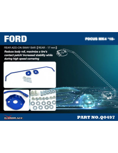 Barra stabilizzatrice posteriore inferiore Hardrace Ford Focus MK4 C519 2