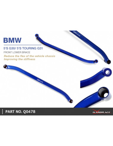 Barra di Rinforzo inferiore anteriore Hardrace BMW Serie 5 G30 G31