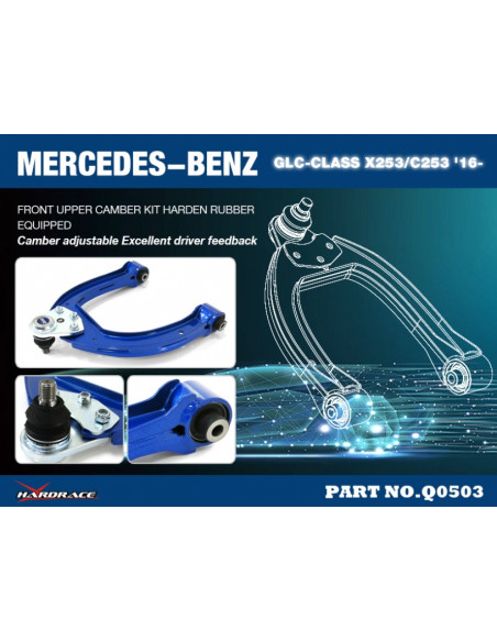 Camber anteriore Hardrace Mercedes Classe C W205 + AMG C43/C63 Classe E W213 + AMG E43/E53/E63 GLC X253 + GLC43/GLC63