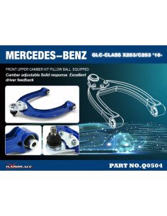 Camber anteriore Hardrace Mercedes Classe C W205 + AMG C43/C63 Classe E W213 + AMG E43/E53/E63 GLC X253 + GLC43/GLC63 2