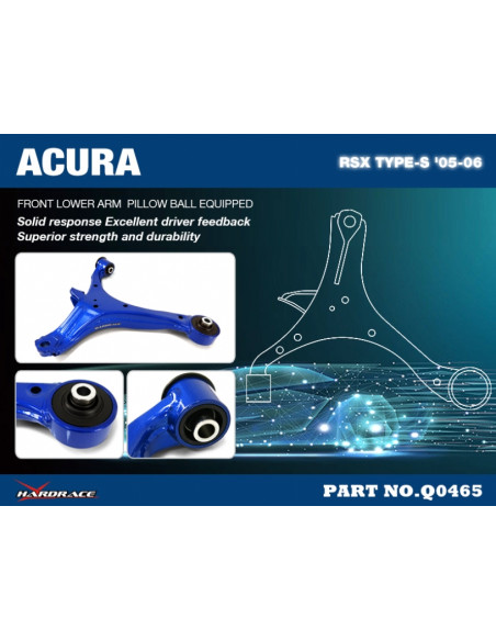 Braccio inferiore anteriore Hardrace Honda Integra MK4 Type R