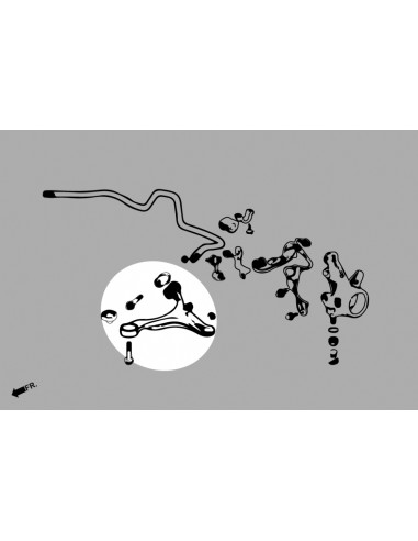 Braccio inferiore anteriore Hardrace Honda Civic MK7 +Type R Integra MK4 Type R