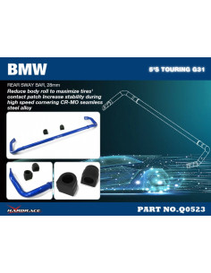 Barra stabilizzatrice posteriore Hardrace BMW Serie 5 G30 G31 Serie 7 G11 2