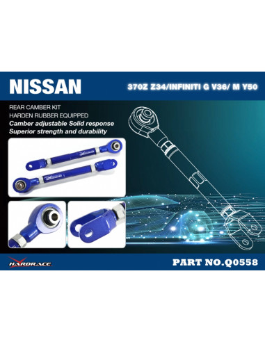 Kit camber posteriore Hardrace Nissan 370Z Z34 Infiniti G37 MK4 V36