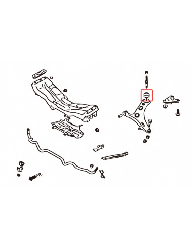 Boccola Braccio Inferiore Anteriore Hardrace Subaru Impreza GP/GJ/GT/GK BRZ ZC6/ZD8 Toyota GT86 ZN6 GR86 ZN8