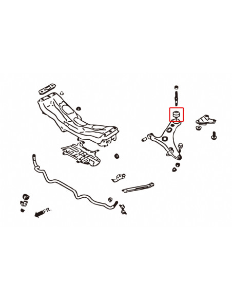 Boccola Braccio Inferiore Anteriore Hardrace Subaru Impreza GP/GJ/GT/GK BRZ ZC6/ZD8 Toyota GT86 ZN6 GR86 ZN8