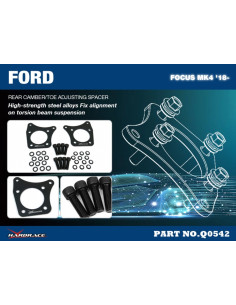 Camber Posteriore/Distanziale Convergenza Hardrace Ford Focus MK4 C519 + ST 2