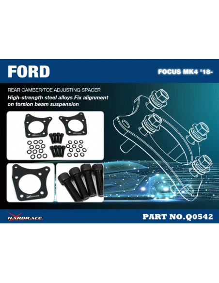 Camber Posteriore/Distanziale Convergenza Hardrace Ford Focus MK4 C519 + ST