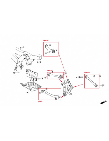 Kit camber posteriore Hardrace BMW Serie 3 G20 Serie 4 G22 G23 G26 Z4 G29 Toyota Supra A90 MK5