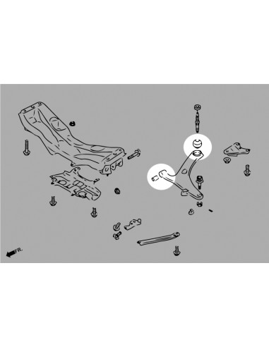 Boccola Braccio Inferiore Anteriore Hardrace Subaru Impreza GP/GJ/GT/GK BRZ ZC6/ZD8 Toyota GT86 ZN6 GR86 ZN8