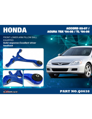 Braccio inferiore anteriore Hardrace Honda Accord MK7