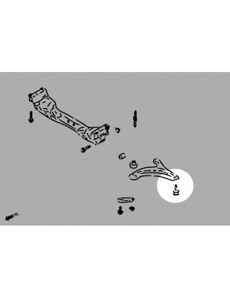 Giunto Sferico Inferiore Anteriore Hardrace Subaru BRZ ZC6 Toyota GT86 ZN6 GR86 ZN8