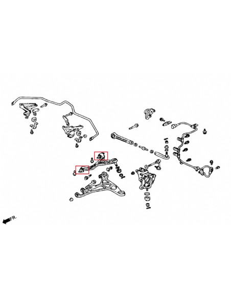 Boccola Braccio Superiore Posteriore Hardrace Honda NSX MK1 MK2