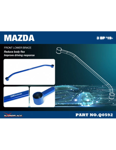 Barra Inferiore Anteriore Hardrace Mazda 3 MK4 BP CX-30 DM