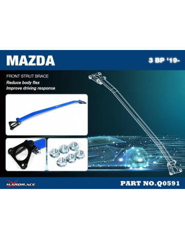 Barra Duomi Anteriore Hardrace Mazda 3 MK4 BP CX-30 DM