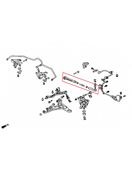 Kit Regolazione Convergenza Posteriore Hardrace Honda NSX MK1 MK2