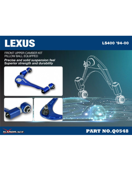 Kit Camber Anteriore Superiore Hardrace Lexus LS MK2 XF20