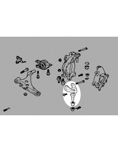 Barra Panhard Posteriore Hardrace Honda Civic MK10