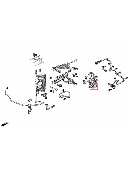 Giunto Sferico Inferiore Fuso Anteriore Hardrace Honda NSX MK1 MK2