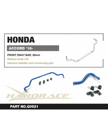 Barra stabilizzatrice anteriore Hardrace Honda Accord MK10