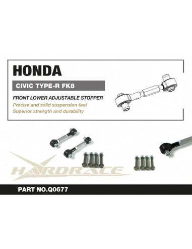 Stopper Inferiore Anteriore Regolabile Hardrace Honda Civic MK10 Type R