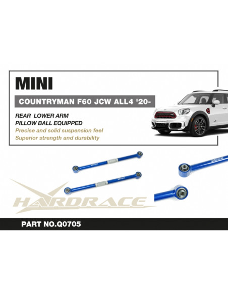 Braccio Inferiore Posteriore Hardrace BMW Serie 2 F44 X2 F39 Mini Countryman F60 JCW Clubman F54 JCW
