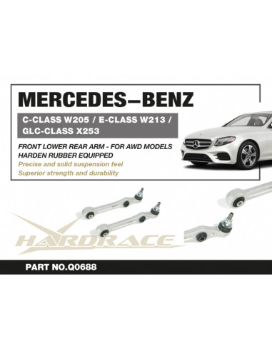 Braccio Inferiore Anteriore Hardrace Mercedes Classe C W205 Classe E W213 +AMG E43/E53/E63 GLC X253 +GLC43/GLC63