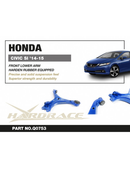 Braccio inferiore anteriore Hardrace Honda Civic MK9