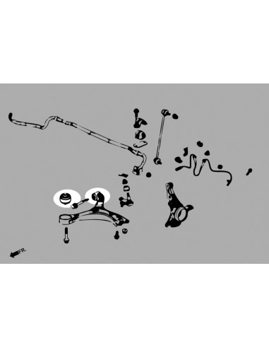 Boccola Braccio Inferiore Anteriore Hardrace Honda Civic MK9