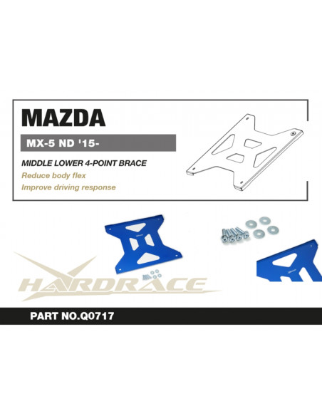 Barra Inferiore Centrale Hardrace Mazda MX-5 ND